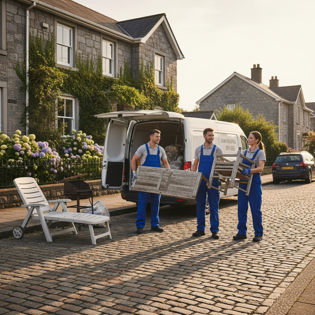 Garden Furniture Disposal Dun Laoghaire: Professional Service vs DIY in Dublin: responsible junk removal collection scene